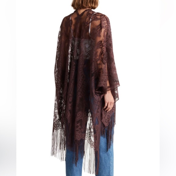 STEVE MADDEN ❤️‍🔥 LACE KIMONO NWT ONE SIZE FITS ALL - Picture 2 of 5